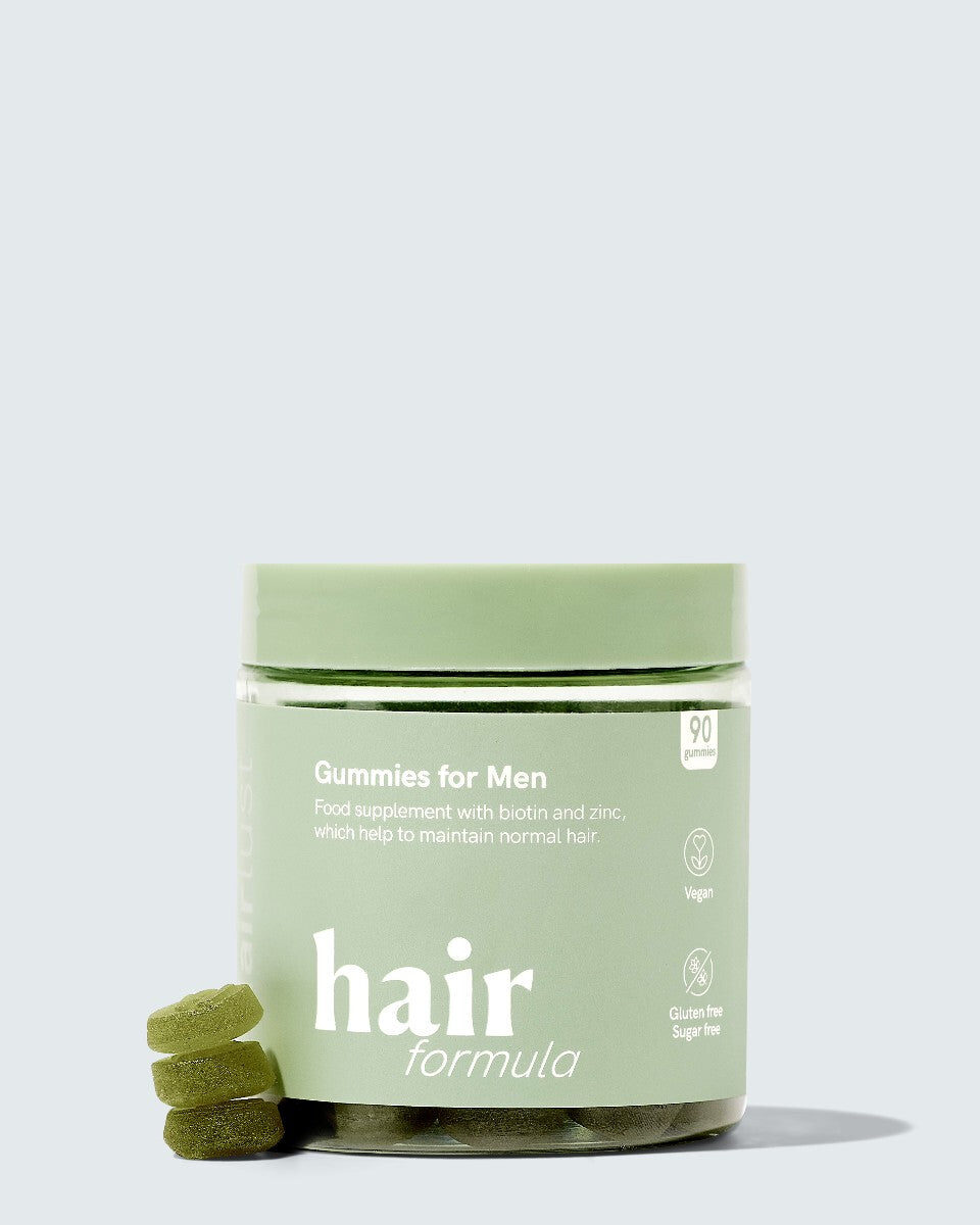 HairLust Hair Formula Gummies voor mannen, mint potje