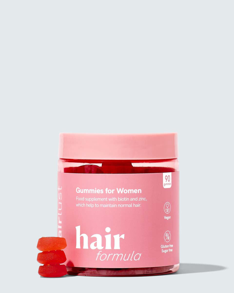 HairLust Hair Formula Gummies voor vrouwen, roze potje