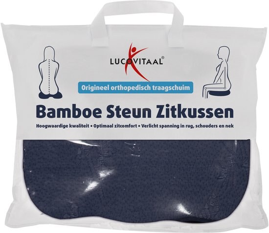 Lucovitaal Bamboe Steun Zitkussen