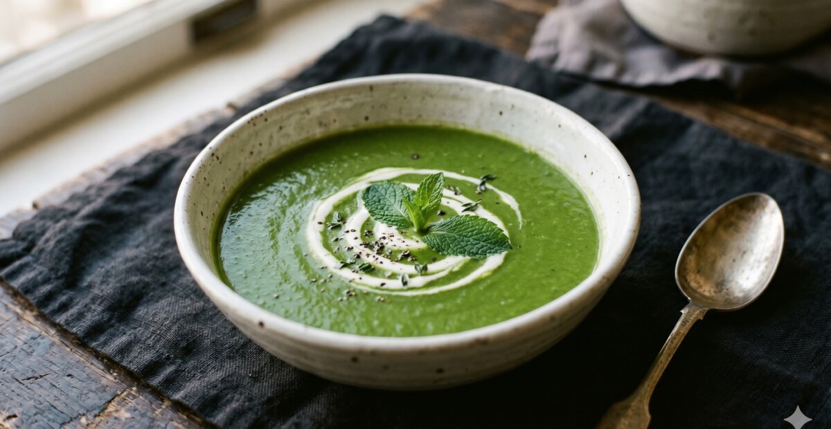 Gepureerde erwtensoep na maagverkleining