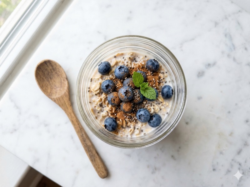 High-protein overnight oats