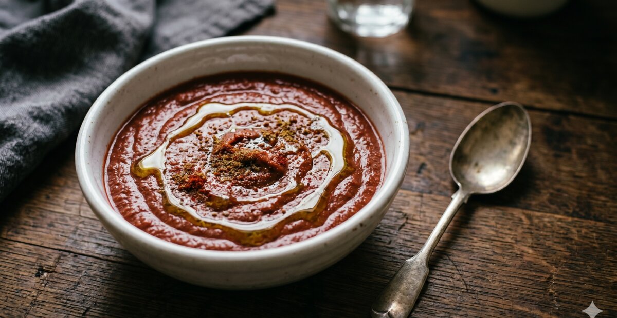 Rode bonenpuree met komijn na maagverkleining