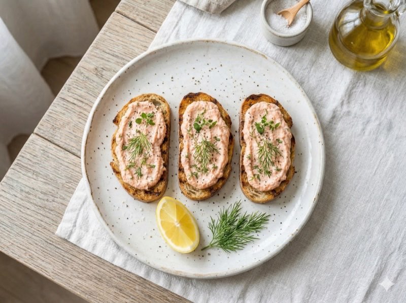 Zalmpuree ricotta gepureerde fase